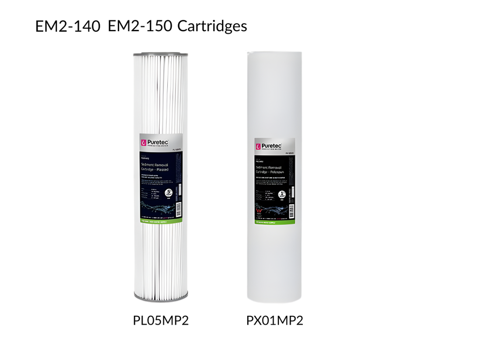 Puretec EM2-100 Series Dual Stage Whole House Water Filtration System