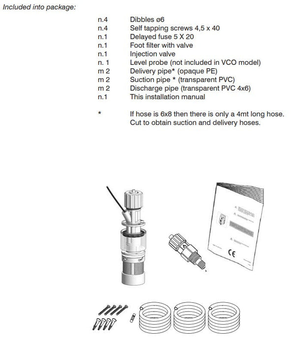 EMEC VCO 03 10 FP Diaphragm Dosing Pump with PVDF Head, Viton Seals and CE Balls (Max 10LPH/3BAR)