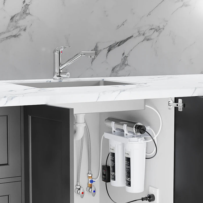 Puretec ESR2-Tripla Series Undersink UV Water Filter System with LED Mixer Faucet (8LPM)