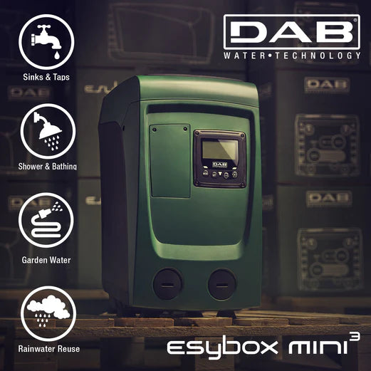 DAB Esytank 480 Litre Mains Water Boosting System with E.sybox Mini 3 0.85kW Pressure Pump Perth (Max 80LPM/500kPa)