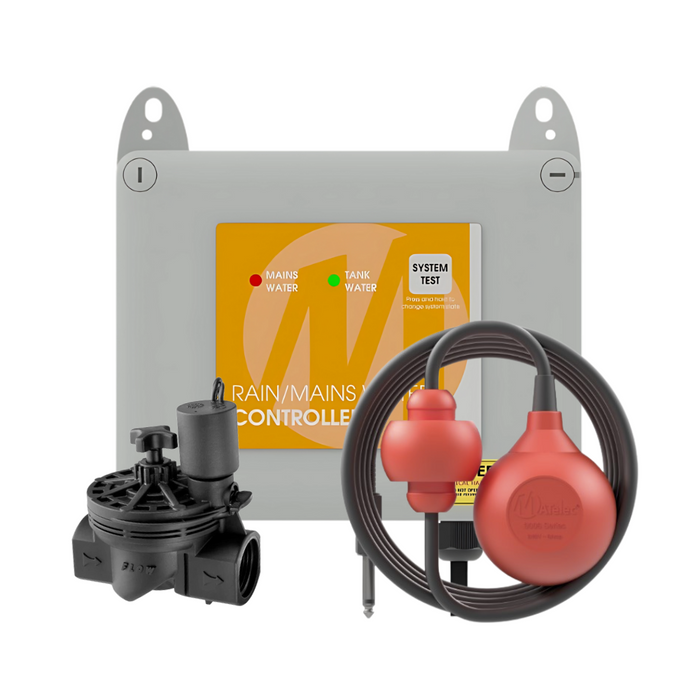 Matelec FPC-12721-HD Standard Rain/Mains Valve & Pump Controller with Automatic Changeoverr for 1 Pump Outlets