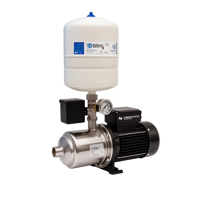Franklin Electric 5AMH Series Horizontal Multistage Pressure Pump with Pressure Switch & Tank (Max 80LPM/540kPa)