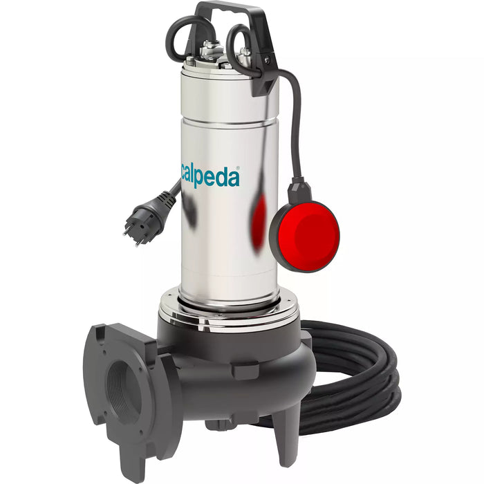 Calpeda GQVM Submersible Drainage & Sewage Pump with Vortex Impeller & Automatic Automatic Float Switch
