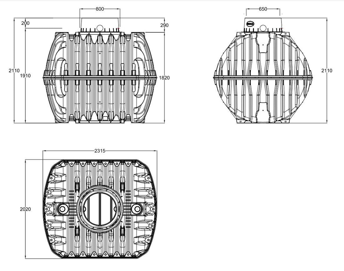 GRAF Carat 4800L Underground Water Storage Tank