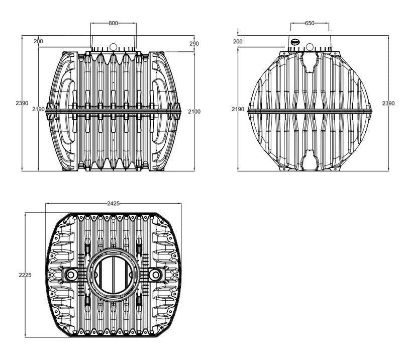 Tank Graff GRAF Carat 6500L Underground Water Storage Tank