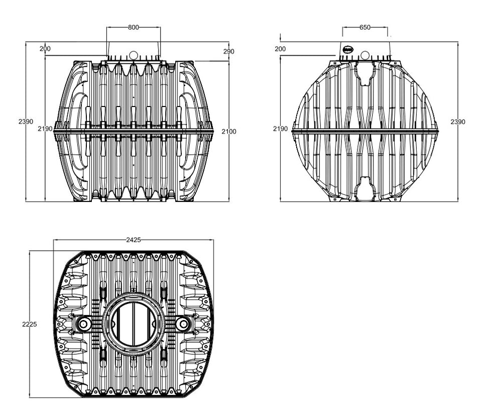 GRAF Carat 6500L Underground Water Storage Tank
