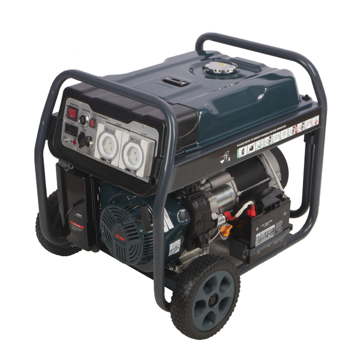 Welling & Crossley P8750 8.75kVa Portable Electric Generator with E-Start & 25L Fuel Tank