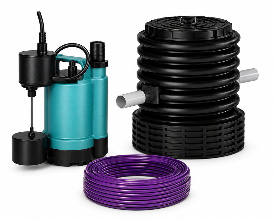 EZGREY GFPRO-A 100L Below Ground Grey Water Reuse System for Blocks More than 400sqm (100mm Inlet)