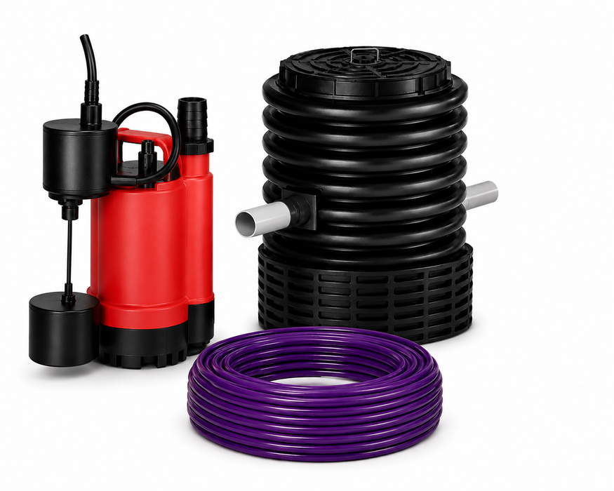 EZGREY GFPRO-A 100L Below Ground Grey Water Reuse System for Blocks More than 400sqm (100mm Inlet)