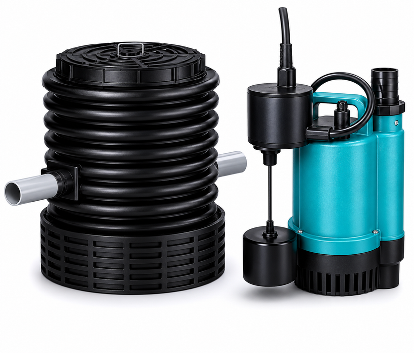 EZGREY GFPRO-A 100L Below Ground Grey Water Reuse System for Blocks More than 400sqm (100mm Inlet)