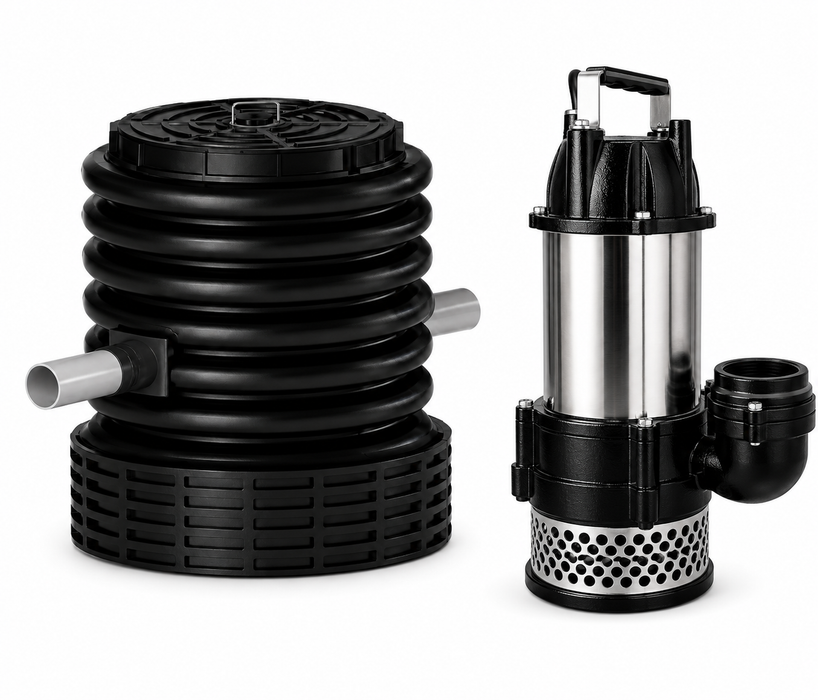 EZGREY GFPRO-A 100L Below Ground Grey Water Reuse System for Blocks More than 400sqm (100mm Inlet)