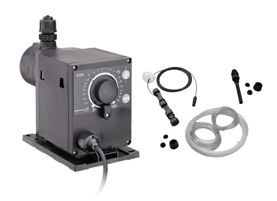Grundfos DDE 6-10 B Digital Diaphragm Dosing Pump with Manual Speed Control (Max 6LPH/10 Bar)