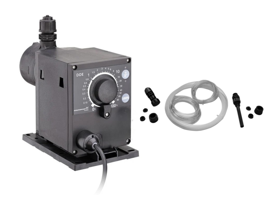 Grundfos DDE 6-10 B Digital Diaphragm Dosing Pump with Manual Speed Control (Max 6LPH/10 Bar)
