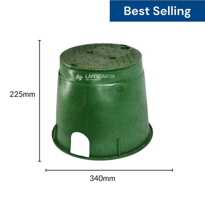 HR 0910VB Commercial Round Large Valve Box (235mm Top x 335mm Bottom x 255mm Deep)