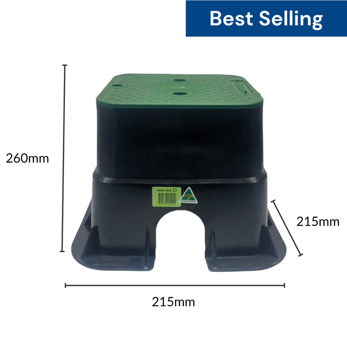 HR 909VB Commercial Square Valve Box (215mm Top x 260mm Deep)