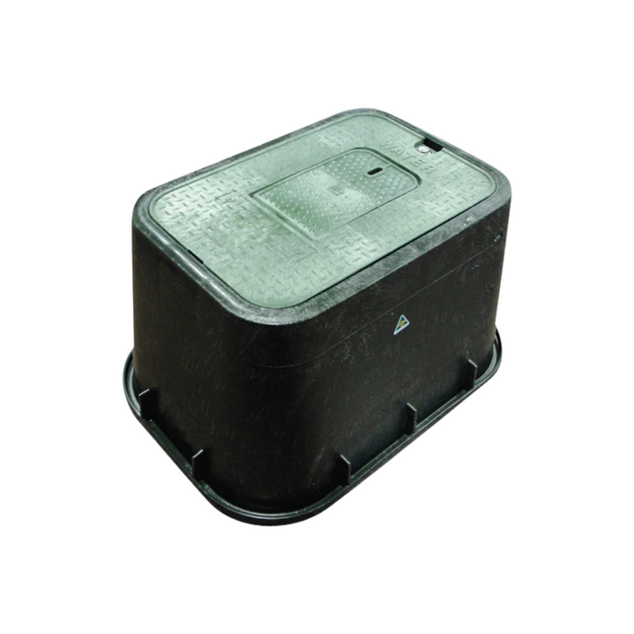 HR HR1419-12WM Commercial Rectangular Water Meter Valve Box with Hatch (305mm wide x 435mm long x 300mm deep) - PERTH PICKUP ONLY
