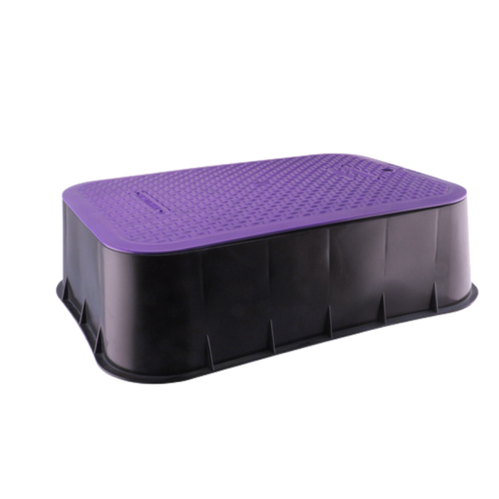 HR HR1420-6VBOLRW Residential Extra Long Rectangular Purple Valve Box (305mm Wide x 500mm Long x 200mm Deep)