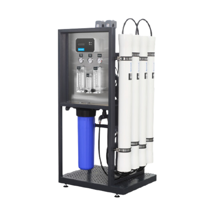 Hyderpro R24000LPD 4 x 4040 Packaged Commercial Reverse Osmosis RO Filtration System with 2G Econnect Online Access (<3000mg/L TDS)
