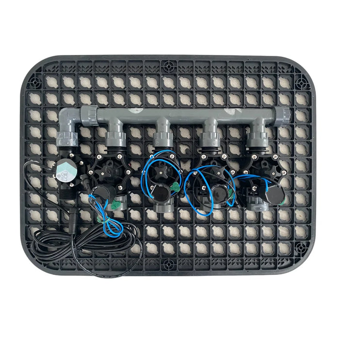 Rain Smart 4 Zone Packaged Valve Box Kit with Purevision Battery-Operated Bluetooth Controller