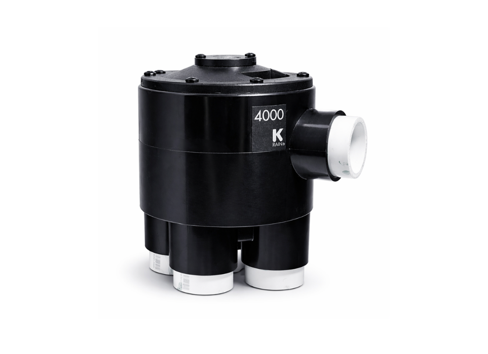 K-Rain 4000 Series 25mm Hydro Indexing Valves – Multi-Zone Sequencing Automatic Greywater Valve (2 to 6 Outlets)