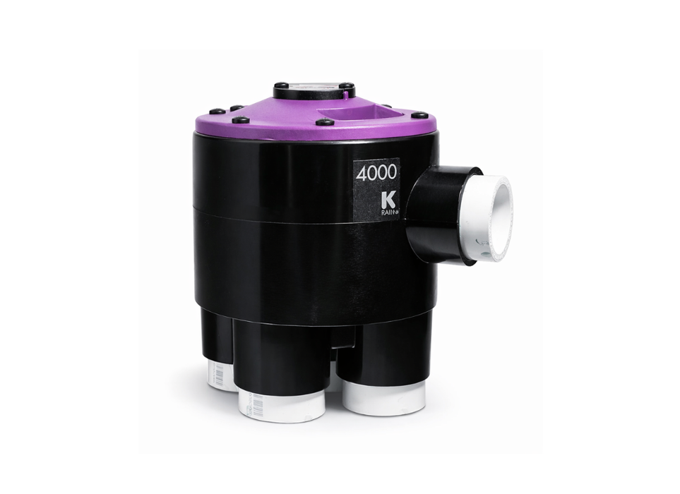 K-Rain 4000 Series 25mm Hydro Indexing Valves – Multi-Zone Sequencing Automatic Greywater Valve (2 to 6 Outlets)