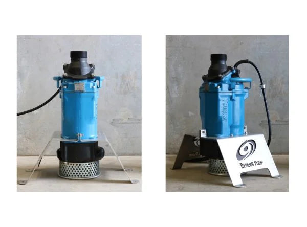 Tsurumi KTZ Series Submersible High Head Heavy Duty Drainage Pump with High-Chromium Cast Iron Impeller - Three Phase
