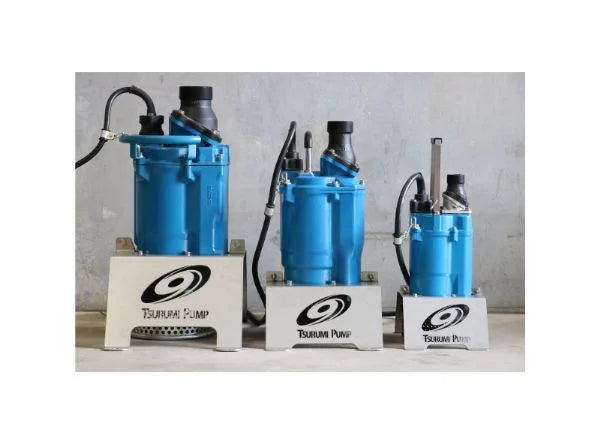 Tsurumi KTZ Series Submersible High Head Heavy Duty Drainage Pump with High-Chromium Cast Iron Impeller - Three Phase