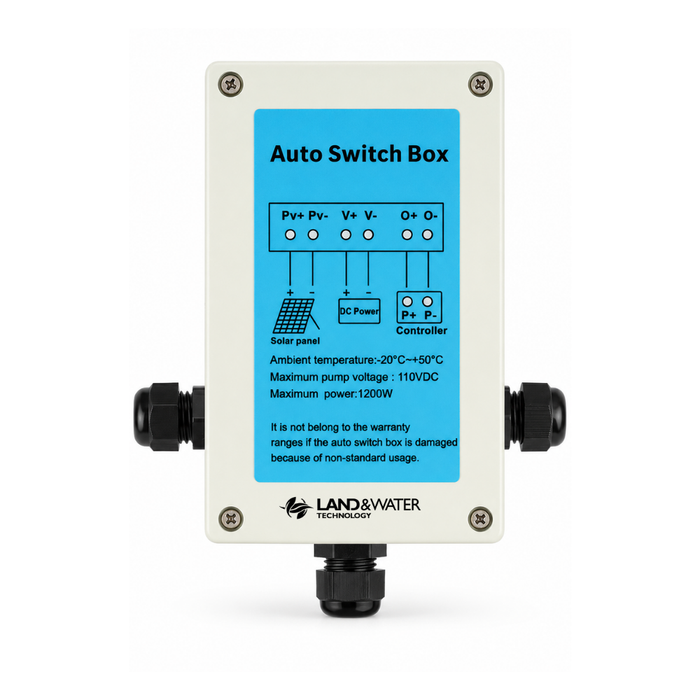 Land & Water DC Auto Switch for Solar Pump Systems – Automatic Solar to AC/DC