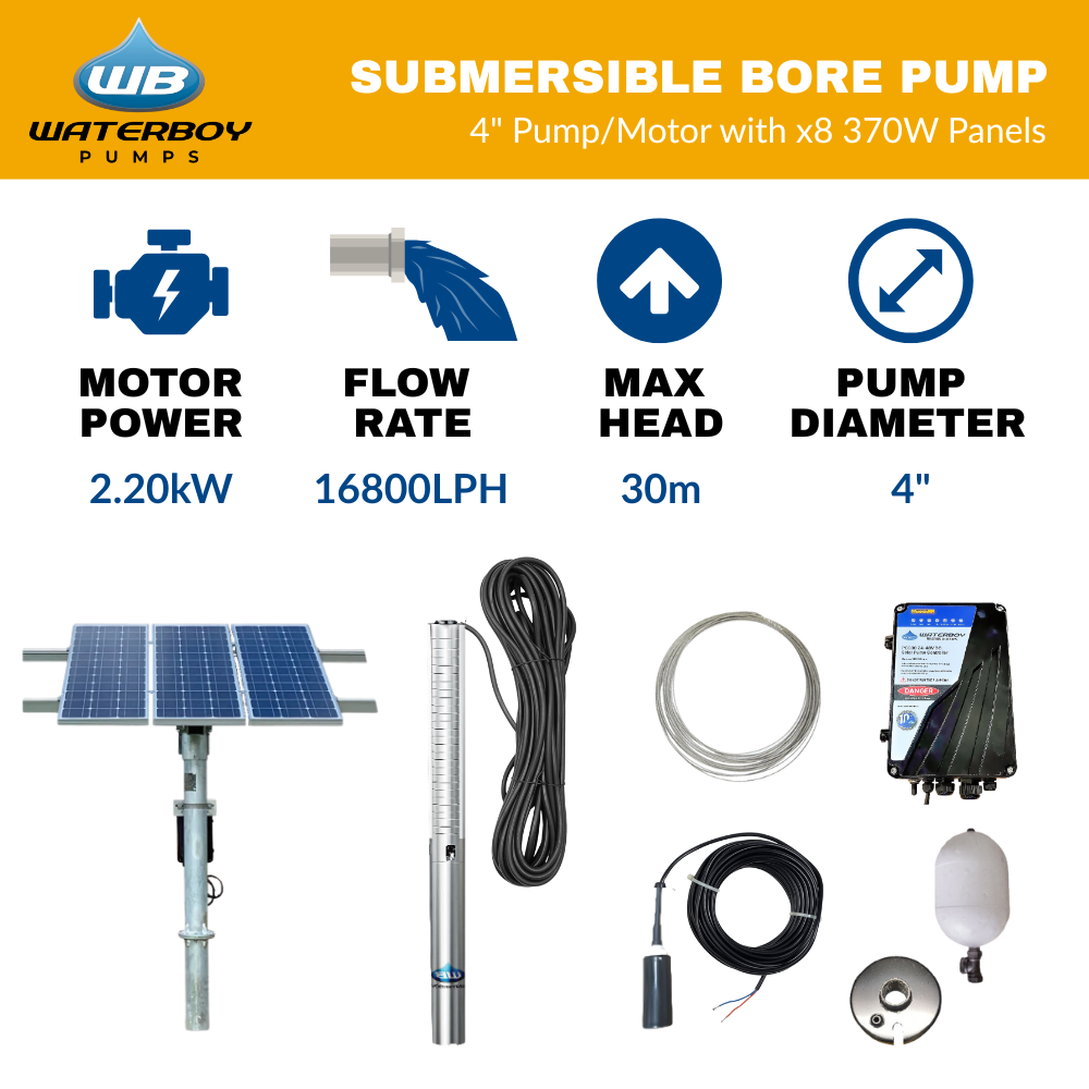 Waterboy AC/DC Centrifugal Solar Bore Pumps