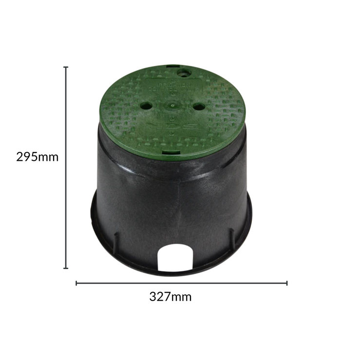 NDS 111BCB 10" Commercial Round Valve Box (244mm Top x 295mm Deep)