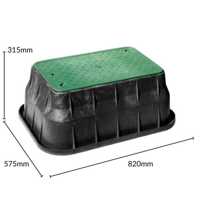 NDS 121BCB Commercial Rectangular Valve Box (575mm Width x 820mm Long x 315mm Deep) - PERTH PICKUP ONLY