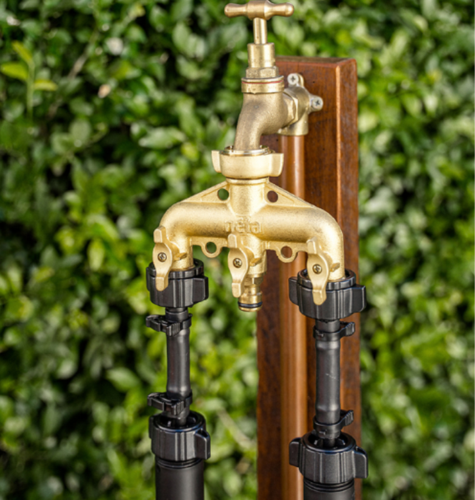 Neta 20mm Brass 3-Way Universal Tap Splitter