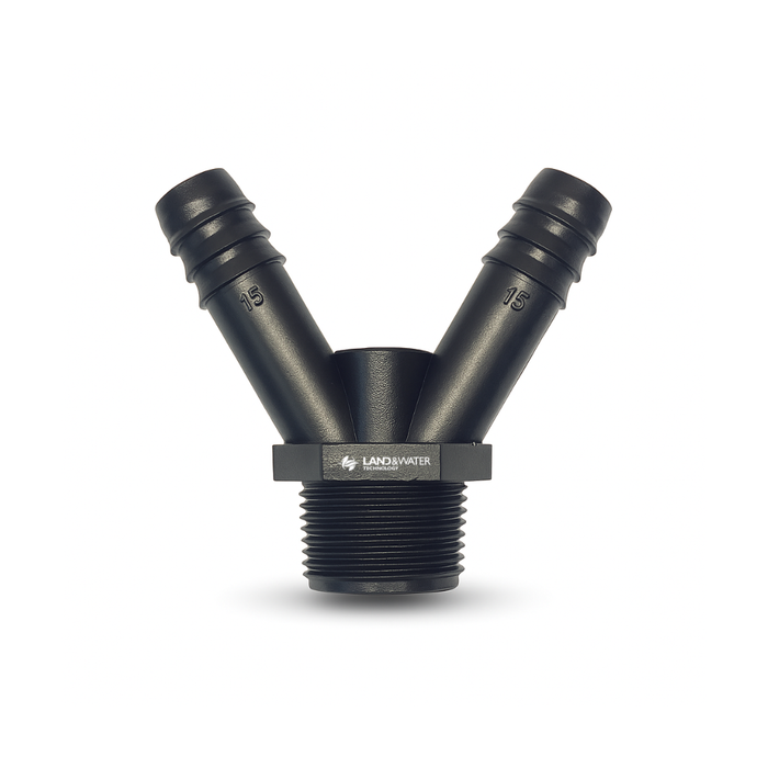 Netafim 16mm x 3/4" Male Barb Connector "Y"