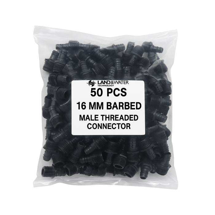 Netafim 16mm Barbed Director with 1/2" BSP Male Thread