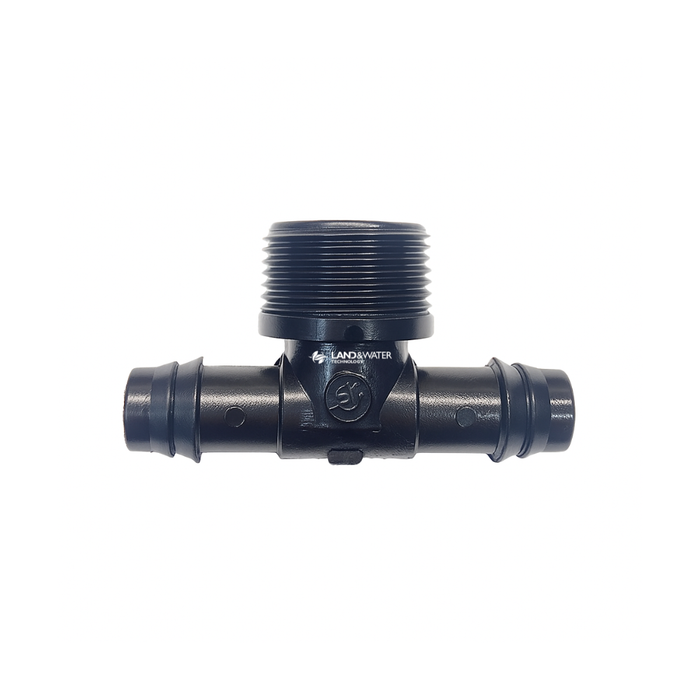 Netafim 16mm Barbed Tee with 3/4" BSP Male Thread