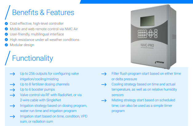 Netafim NMC-Pro Multi-Function Commercial Irrigation Controller