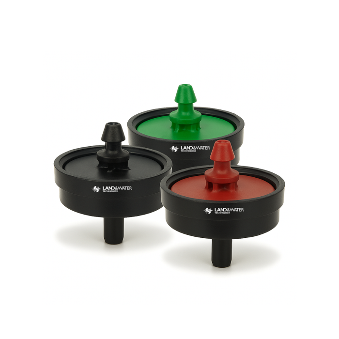 Netafim PC Pressure Compensating Low CNL Pulse Irrigation Barb Dripper with Nipple Outlet & Built-in Anti-Drain (Working Pressure 1.0 - 4.0 Bar)