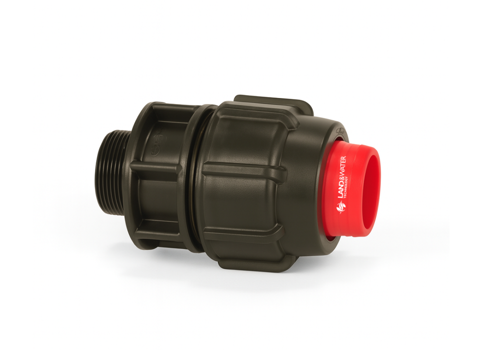 Plasson Rural Compression Male BSP Adaptors for Redline Poly