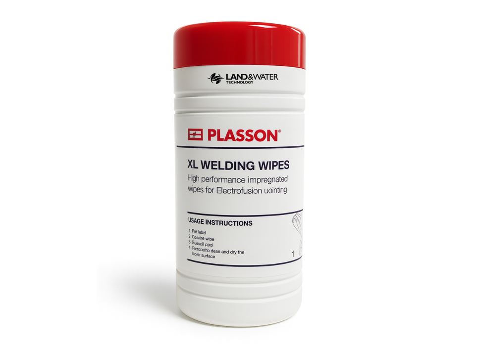 Plasson XL Pipe Surface Cleaning Welding Wipes for Electrofusion Jointing