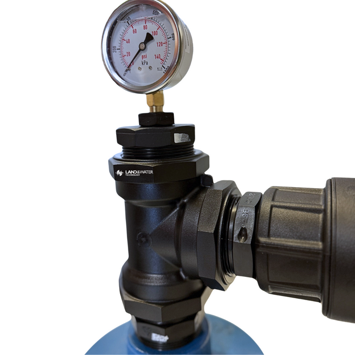 Poly Submersible Bore Pump Headworks Kit with Gauge, Check Valve & Gate Valve