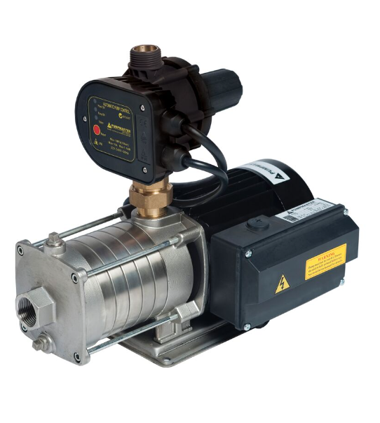 Pumpmaster CSS2-30PC 0.37kW 304ss Horizontal Multistage Pressure Pump (Max 60LPM/250kPa)