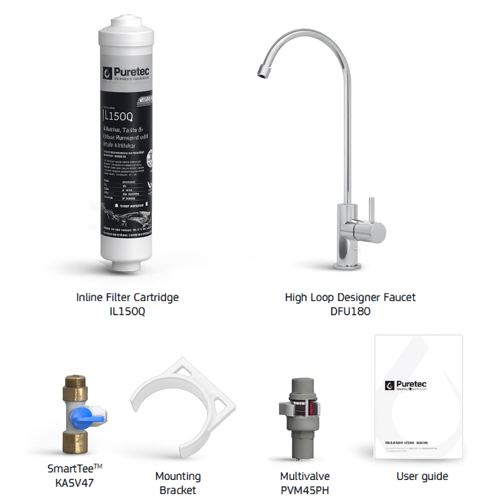 Puretec X4 Inline Undersink Water Filter System | Shop Online