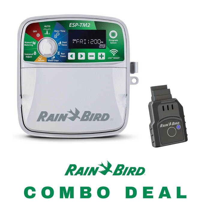 Rain Bird ESP-TM2 Outdoor Smart Irrigation Controller with LNK2 WIFI Module Combo Deal