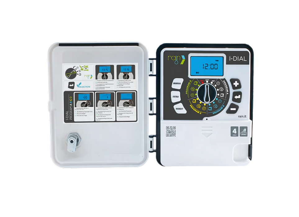 Rain I-Dial Outdoor Basic Irrigation Controller with Easy Programming Function