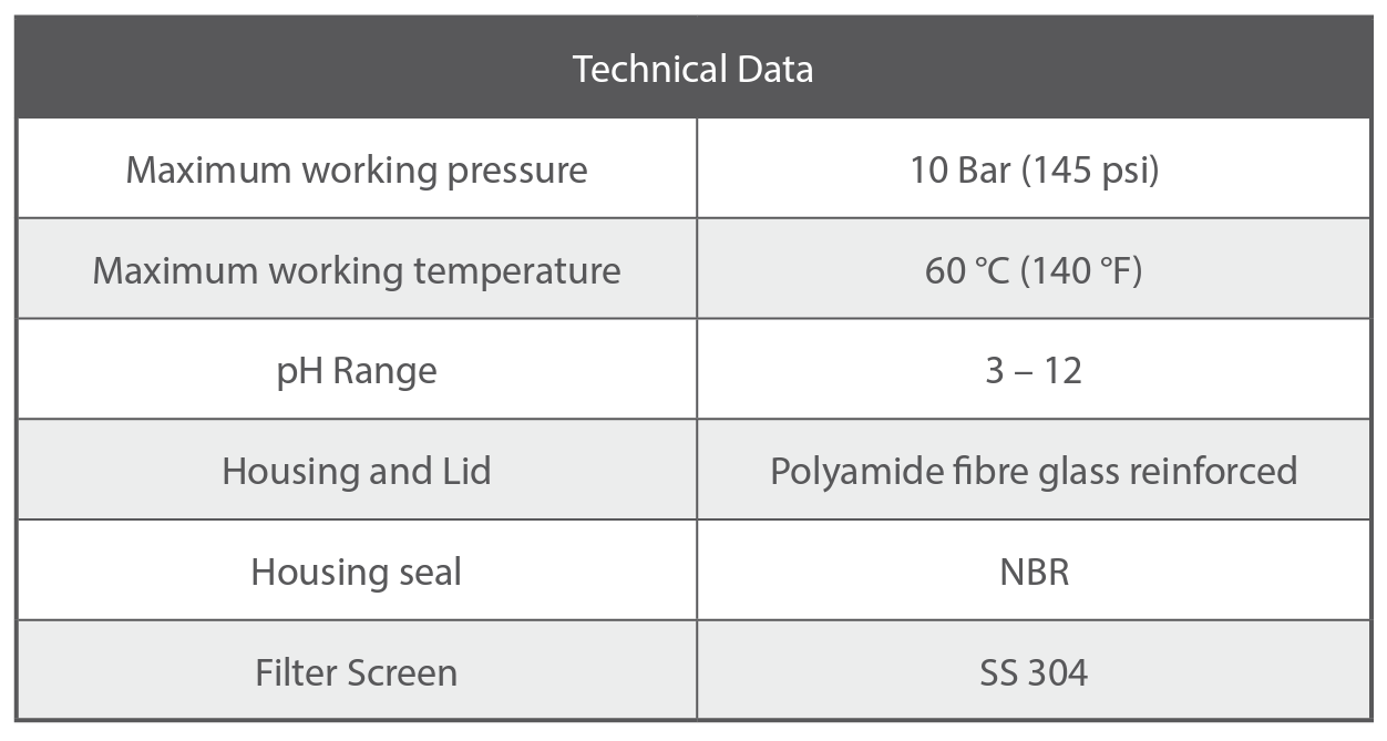 Rivulis F6150 50mm Polypropylene Screen Filters