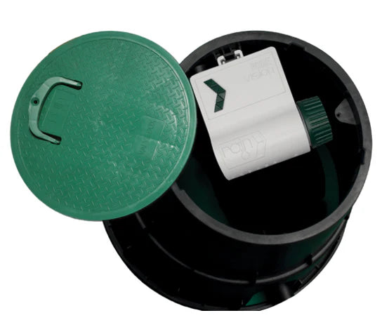 Rain Smart 1 Zone Packaged Valve Box Kit with Purevision Battery-Operated Bluetooth Controller