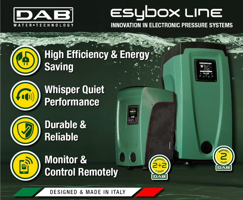 DAB E.SYBOX LARGE 1.55kW Variable Speed Pressure Boosting Pump (Max 120LPM/610kPa)