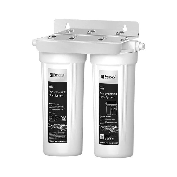 Puretec TS200 Twin Undersink Water Filter System with Faucet (4LPM)