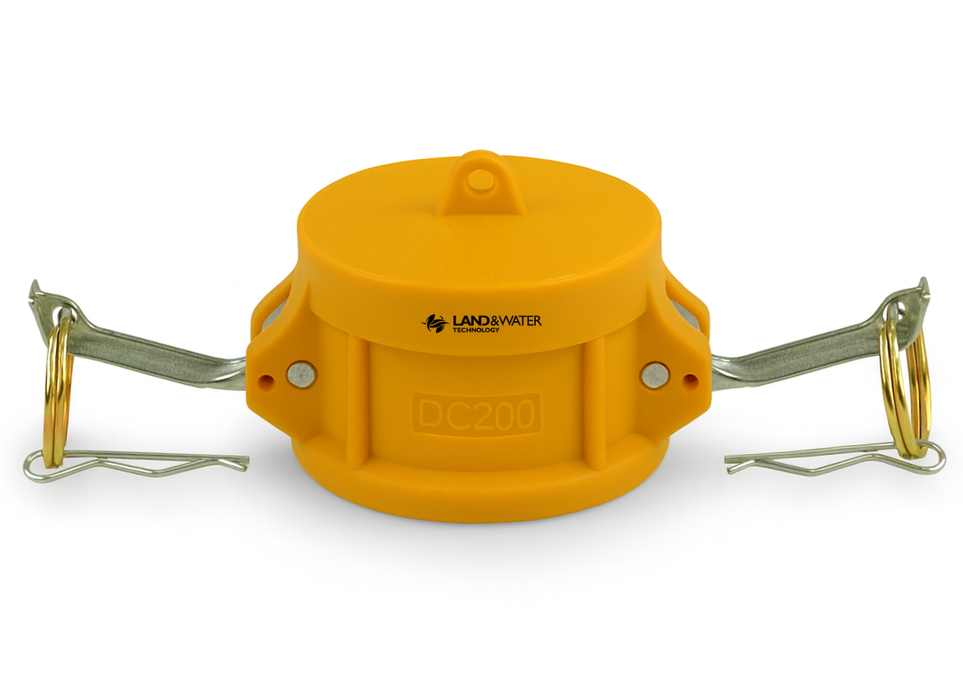 Type DC Yellow Nyglass Camlock Dust Caps (Female Camlock Cap)