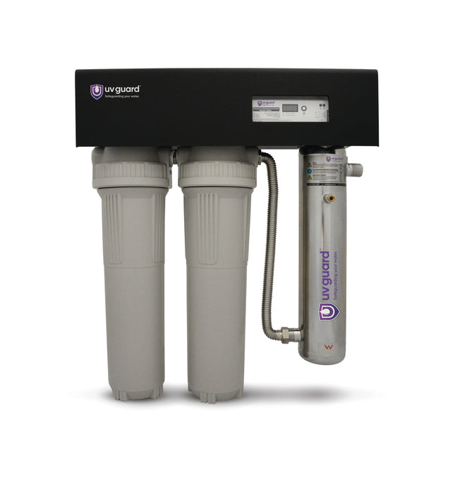 UV Guard CWP55 Dual Stage Ultraviolet 20" x 4.5" Water Filtration System (77LPM)